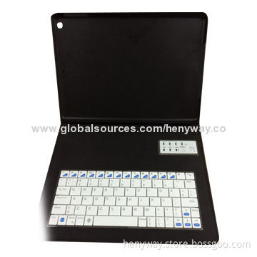 Bluetooth Keyboard Case for iPad, Power Bank and 12-hour Charging Time, Various Colors